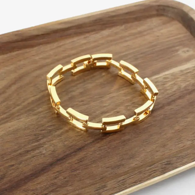 Chunky Brass Link Bracelet