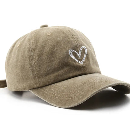 NINEXIS Heart Print Baseball Cap