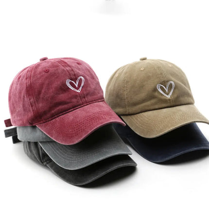 NINEXIS Heart Print Baseball Cap