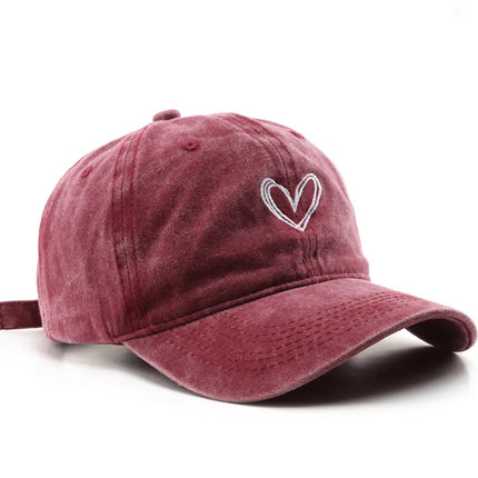 NINEXIS Heart Print Baseball Cap