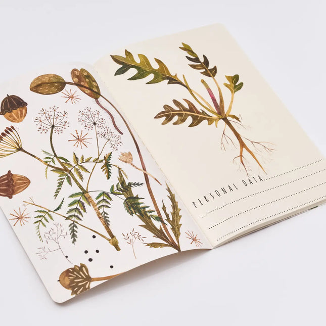 BV by Bruno Visconti A5 Notebook - Greens & Flowers
