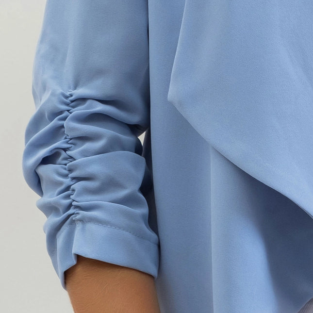BLU PEPPER 3/4 Rouched Sleeve Blazer