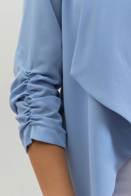 BLU PEPPER 3/4 Rouched Sleeve Blazer