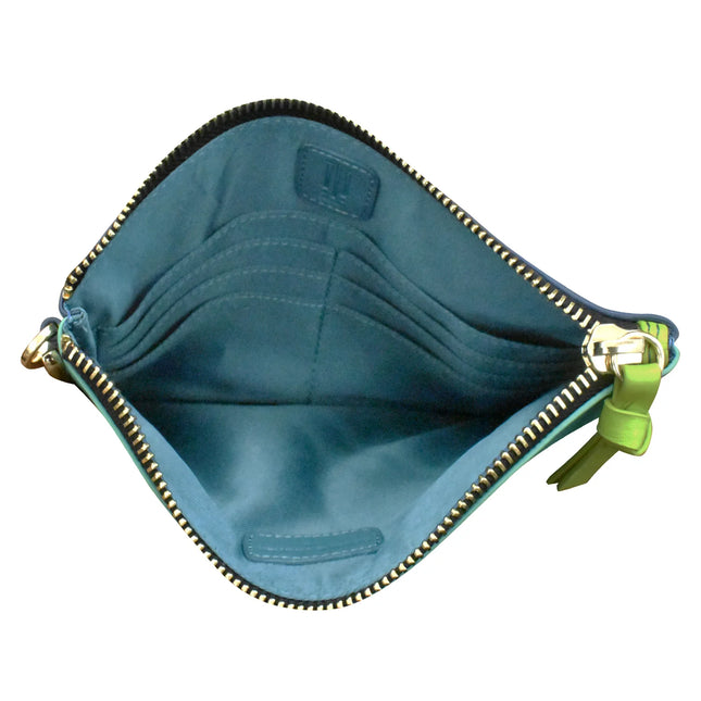 ILI Multi Color Top Zip Wristlet