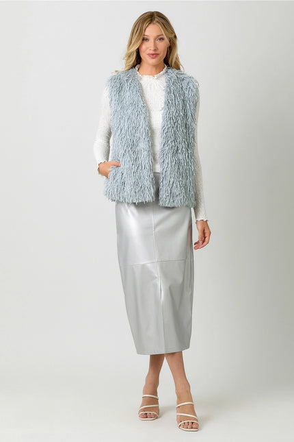 MYSTREE Eyelash Fur Vest