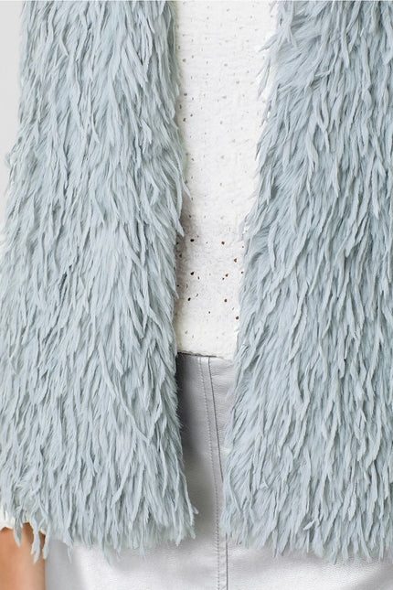 MYSTREE Eyelash Fur Vest