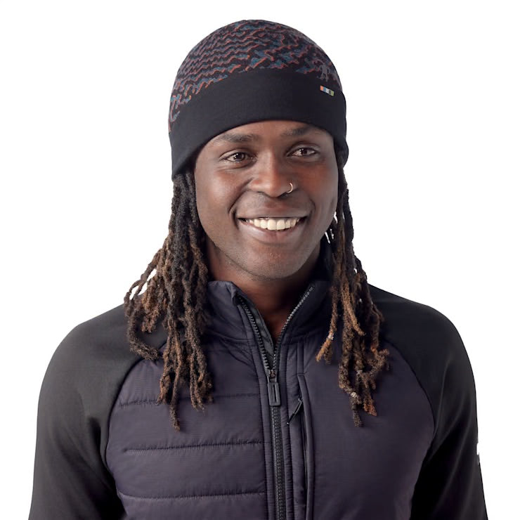 Smartwool Thermal Merino Reversible Cuffed Beanie - Black Retro Line