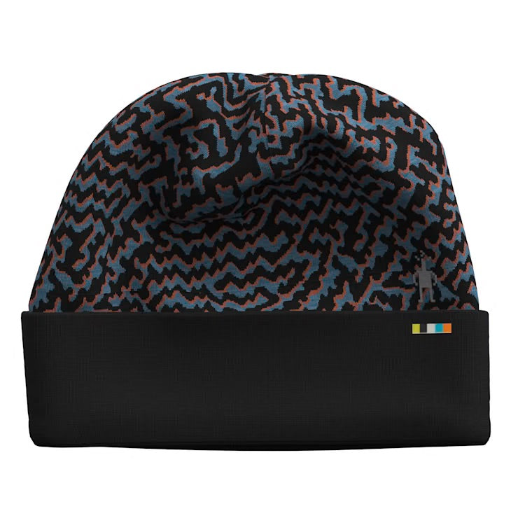 Smartwool Thermal Merino Reversible Cuffed Beanie - Black Retro Line