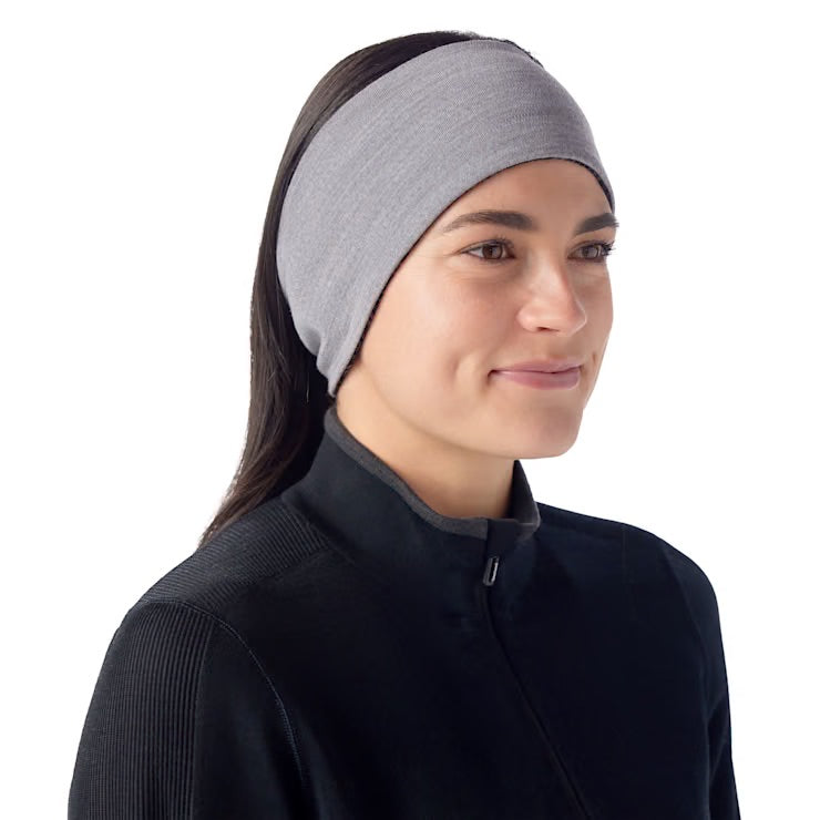 Smartwool Thermal Merino Reversible Headband - Black Digi Snow