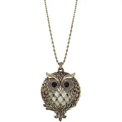 Owl 6 Times Magnifier Magnifying Glass Necklace