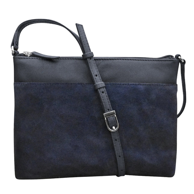 ILI Slim Suede Crossbody with Gusset