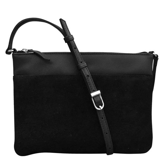 ILI Slim Suede Crossbody with Gusset