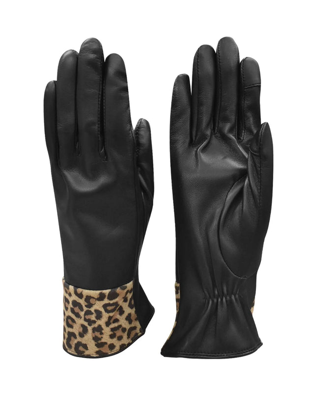 ILI Leopard Trim Tech Gloves