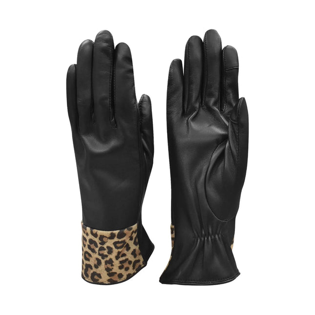 ILI Leopard Trim Tech Gloves