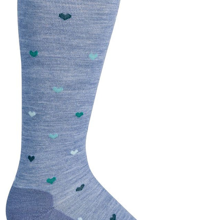 Sockwell Women’s Full Heart | Moderate Graduated Compression Socks - Bluestone