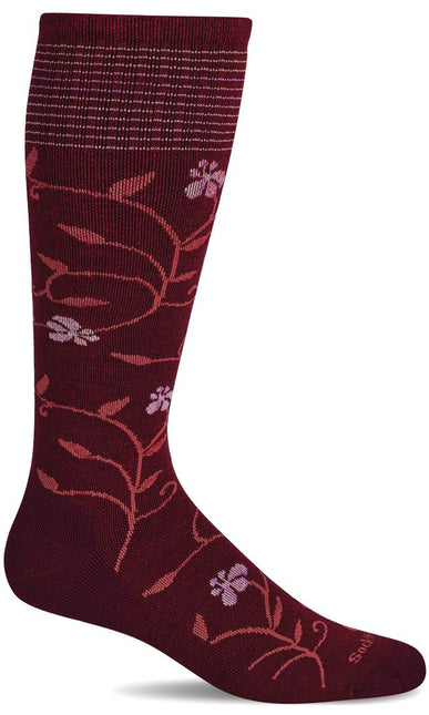Sockwell Women’s Full Sun | Moderate Graduated Compression Socks - Cranberry