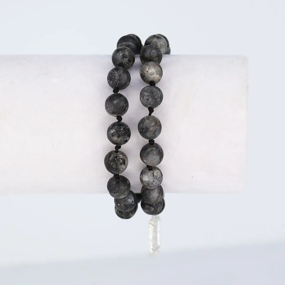 Black Beads Layering Bracelet