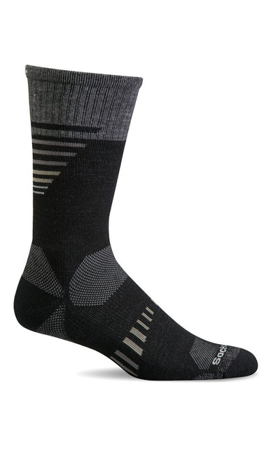Sockwell Men’s Ascend II Crew | Moderate Graduated Compression Socks - Black