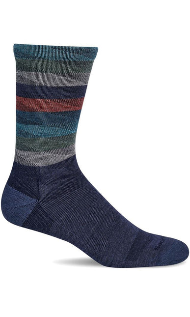 Sockwell Men’s Peaks | Moderate Graduated Compression Socks - Denim