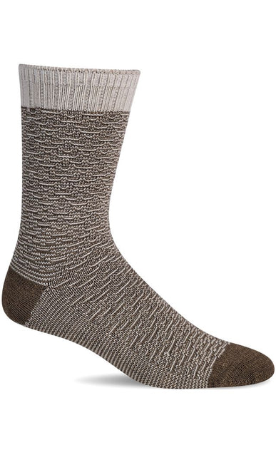 Sockwell Men’s Fisherman Net | Essential Comfort Socks - Bark