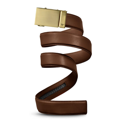 MISSION BELT| GOLD 40 - IN MOCHA BROWN