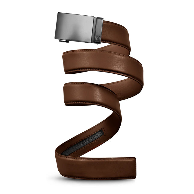 MISSION BELT| GUN METAL - IN MOCHA