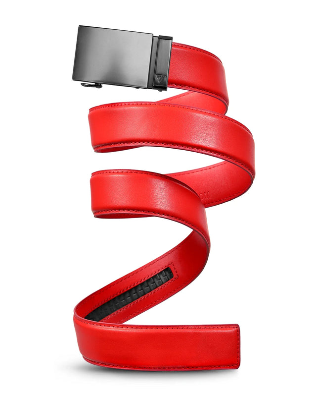 MISSION BELT| GUN METAL - IN RED