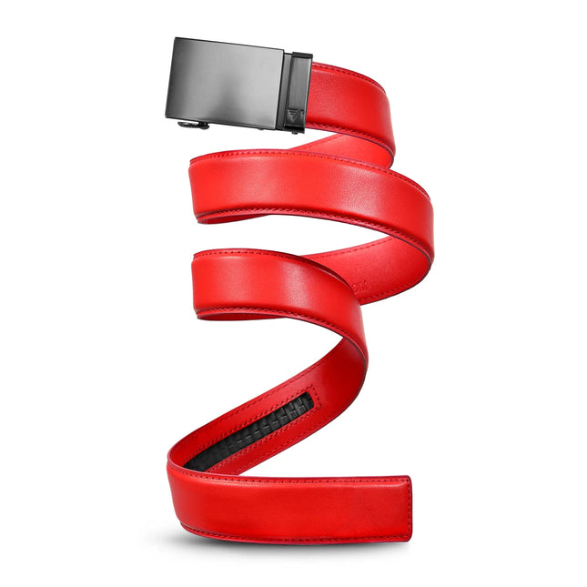 MISSION BELT| GUN METAL - IN RED