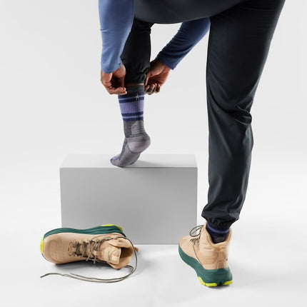 Smartwool Hike Lolo Trail Crew Socks - (Unisex) - Medium Gray
