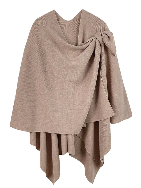 Hana Solid Ruana with Shoulder Strap