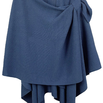 Hana Solid Ruana with Shoulder Strap