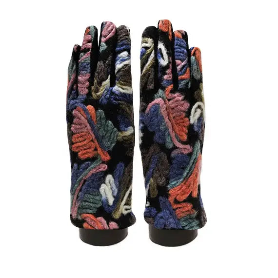 Mediterranean Concepts - Yarn Leaves Texting Glove