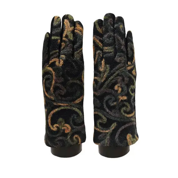 Mediterranean Concepts - Yarn Abstract Scroll Texting Glove