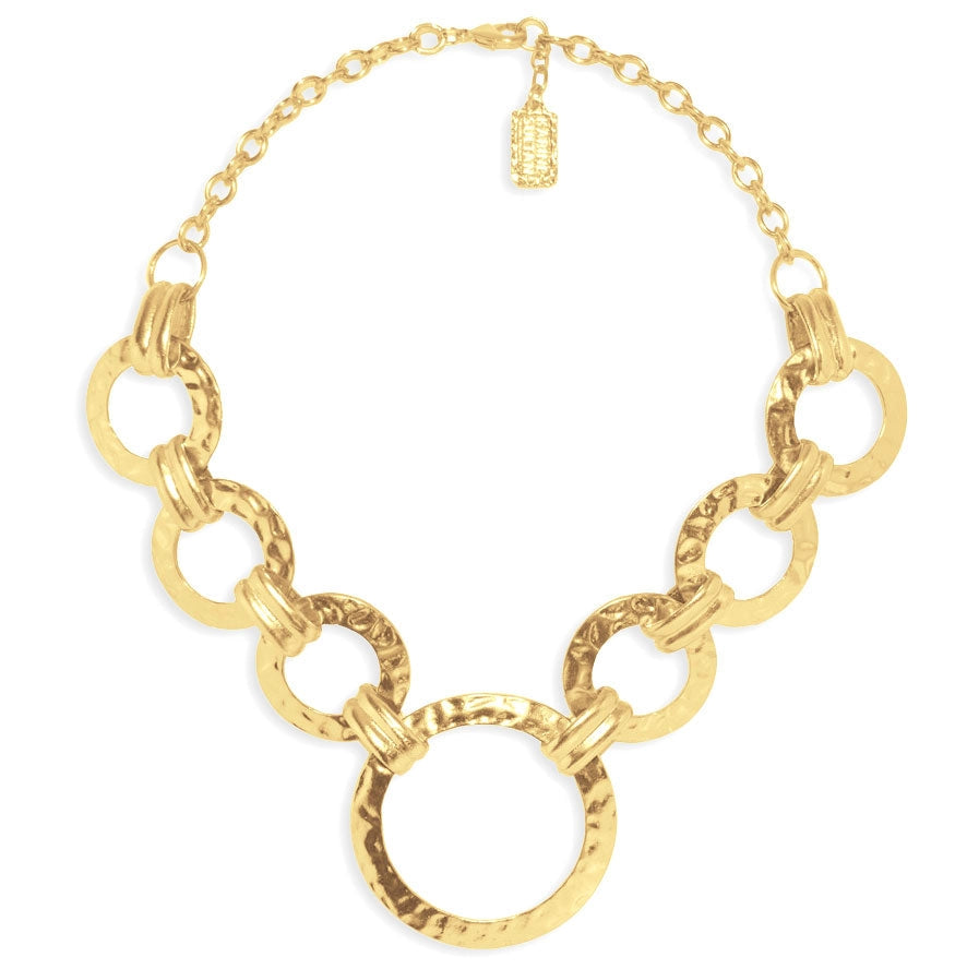 Beautiful Circle Link Collar Necklace