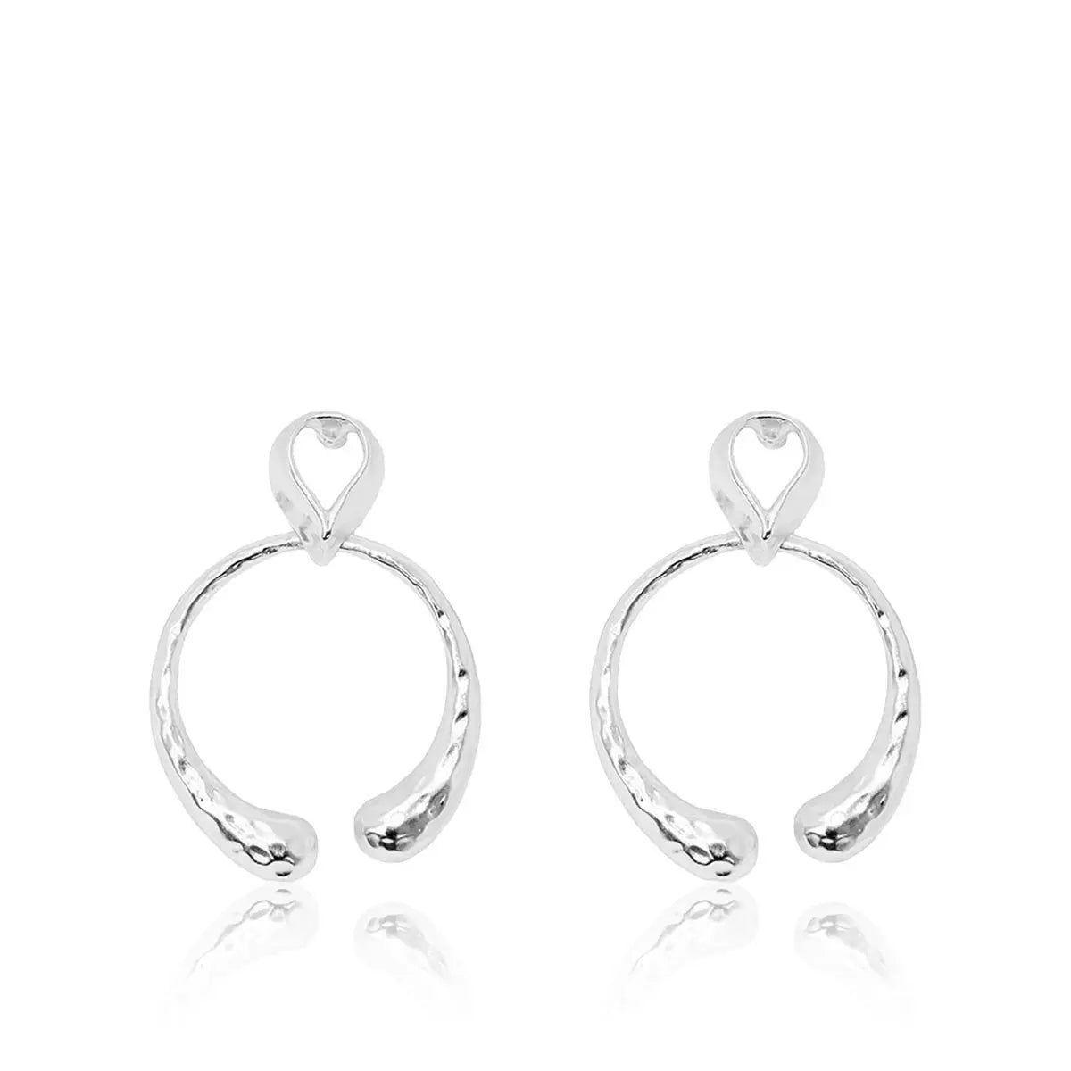 Chic Open Circle Drop Earrings