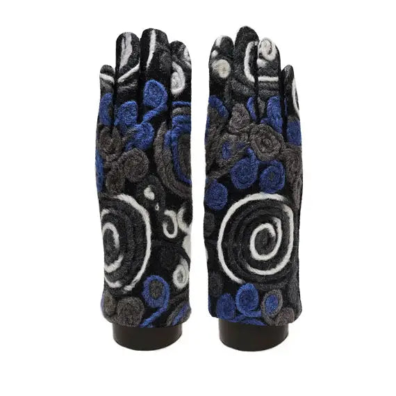 Mediterranean Concepts - Yarn Target Flower Texting Glove