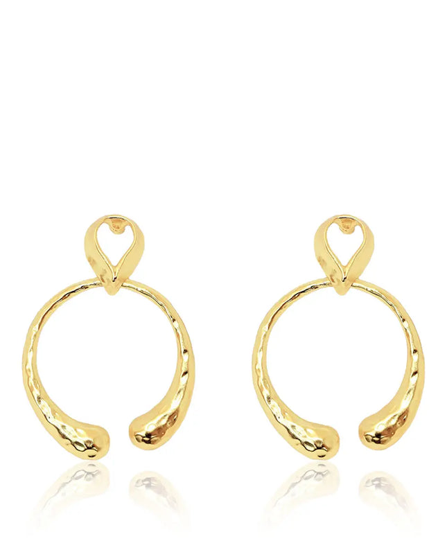 Chic Open Circle Drop Earrings