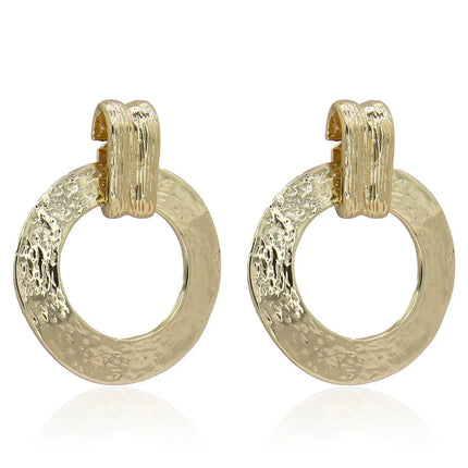 Large Doorknocker Earrings - Gold
