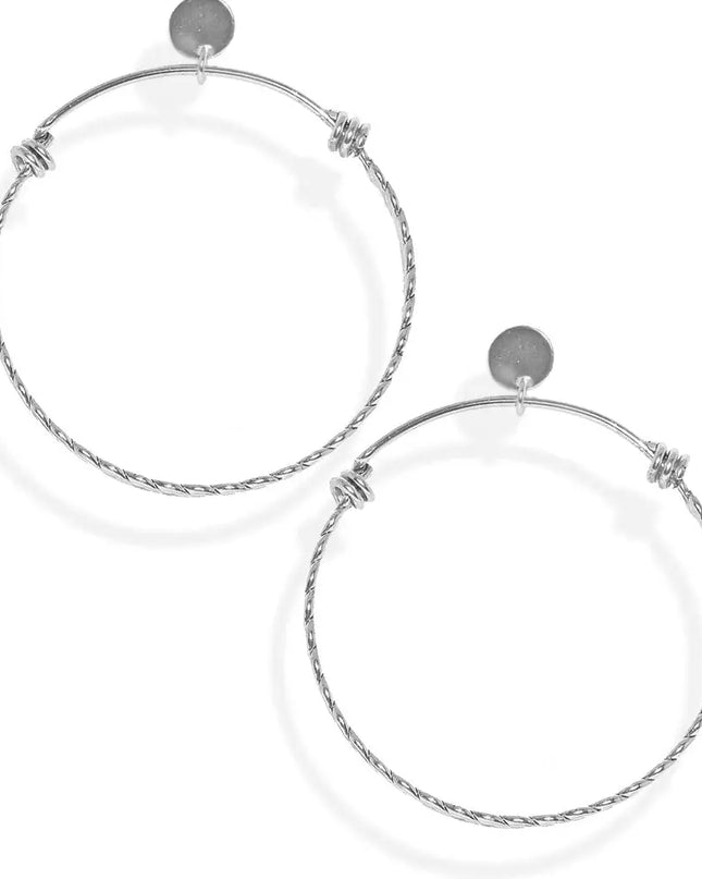 Large Frontal Circle Earrings