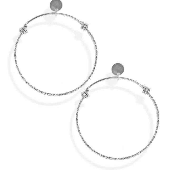 Large Frontal Circle Earrings