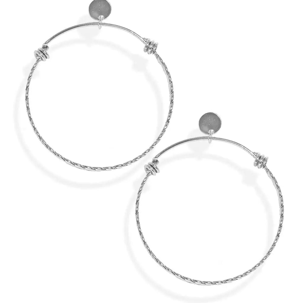 Large Frontal Circle Earrings