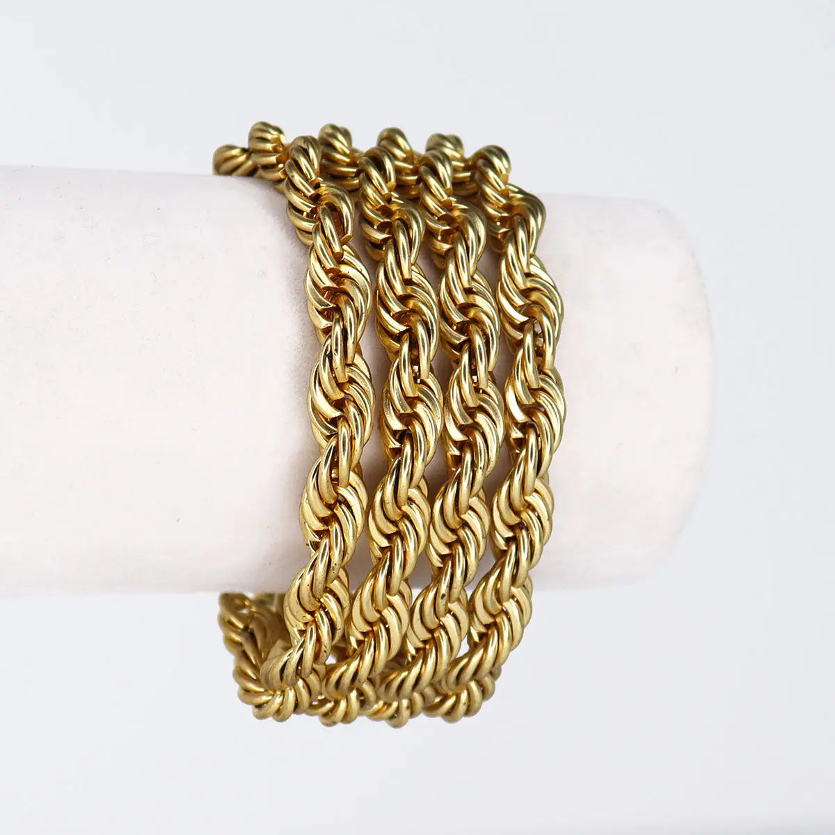 Multi Layer Edgy Twisted Rope Chain Bracelet