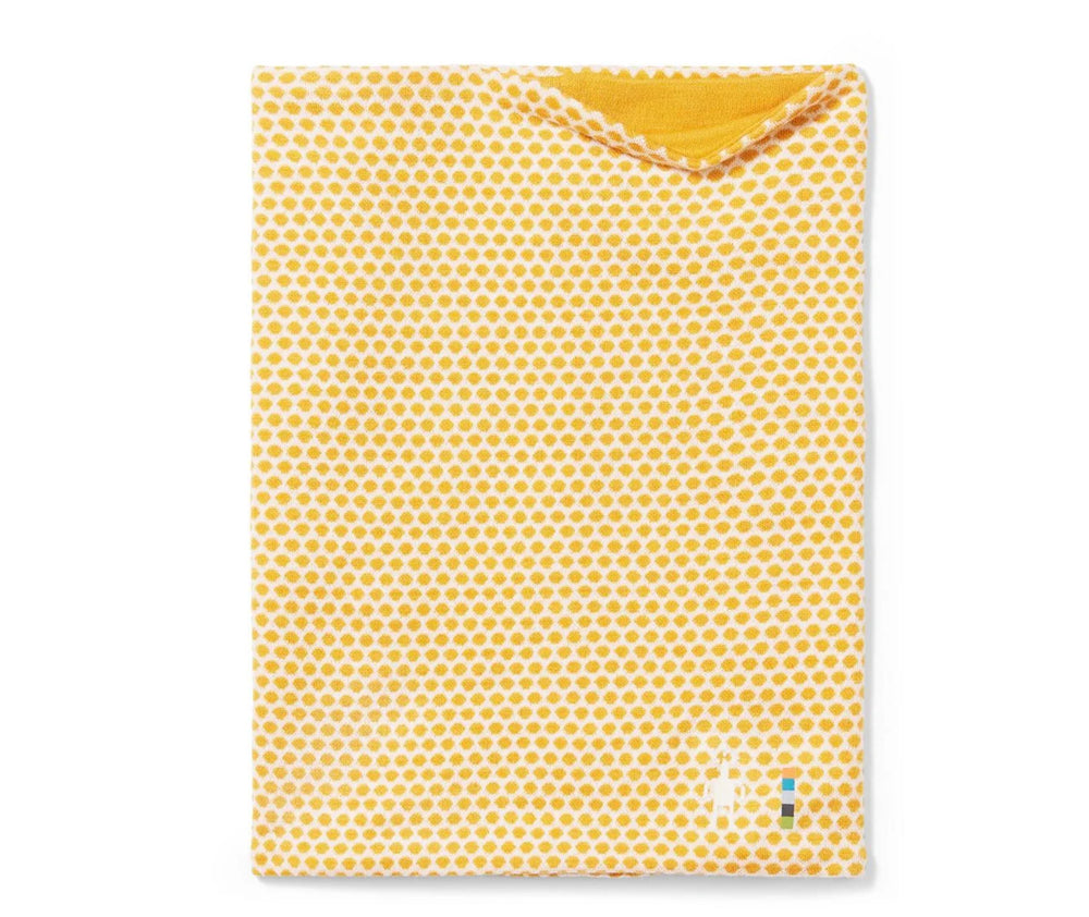 Smartwool Thermal Merino Reversible Pattern Neck Gaiter - Honey Gold Dot