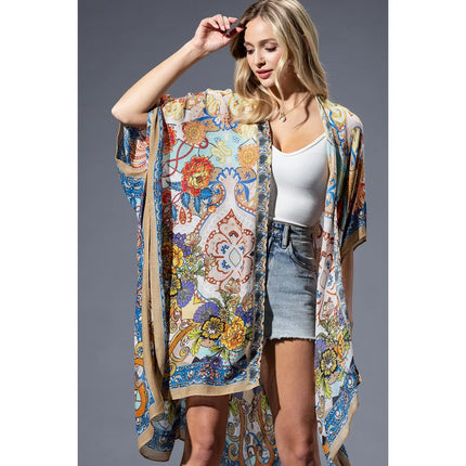 Urbanista Gold Blue Mandala Kimono