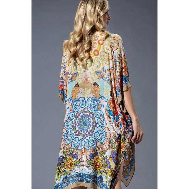 Urbanista Gold Blue Mandala Kimono