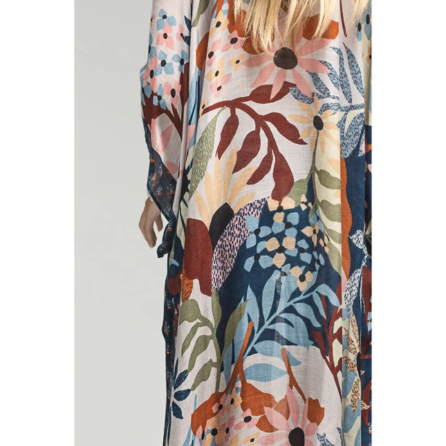 Urbanista Botanical Floral Kimono