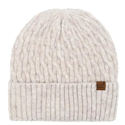 C.C Chain Link Cable Cuff Beanie