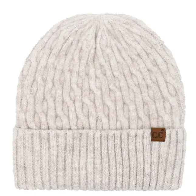 C.C Chain Link Cable Cuff Beanie