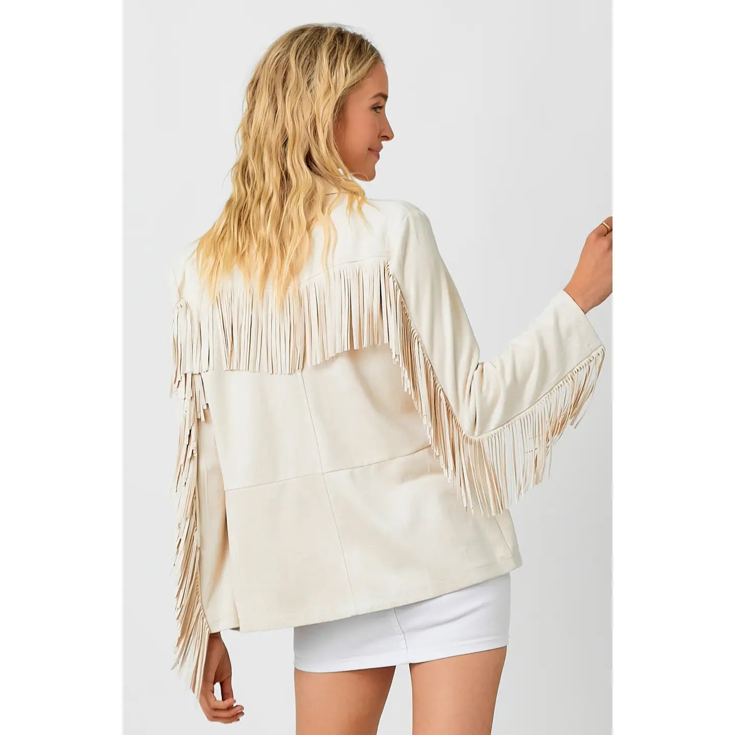 MYSTREE Fringe Blazer