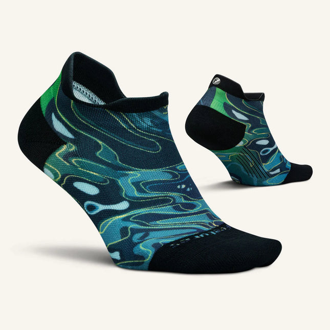Feetures Elite Light Cushion No Show Tab - Midnight Lagoon